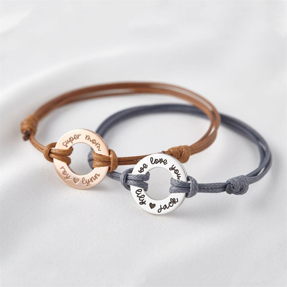 LOANYA Armband mit personalisiertem Ewigkeitsring Loanya