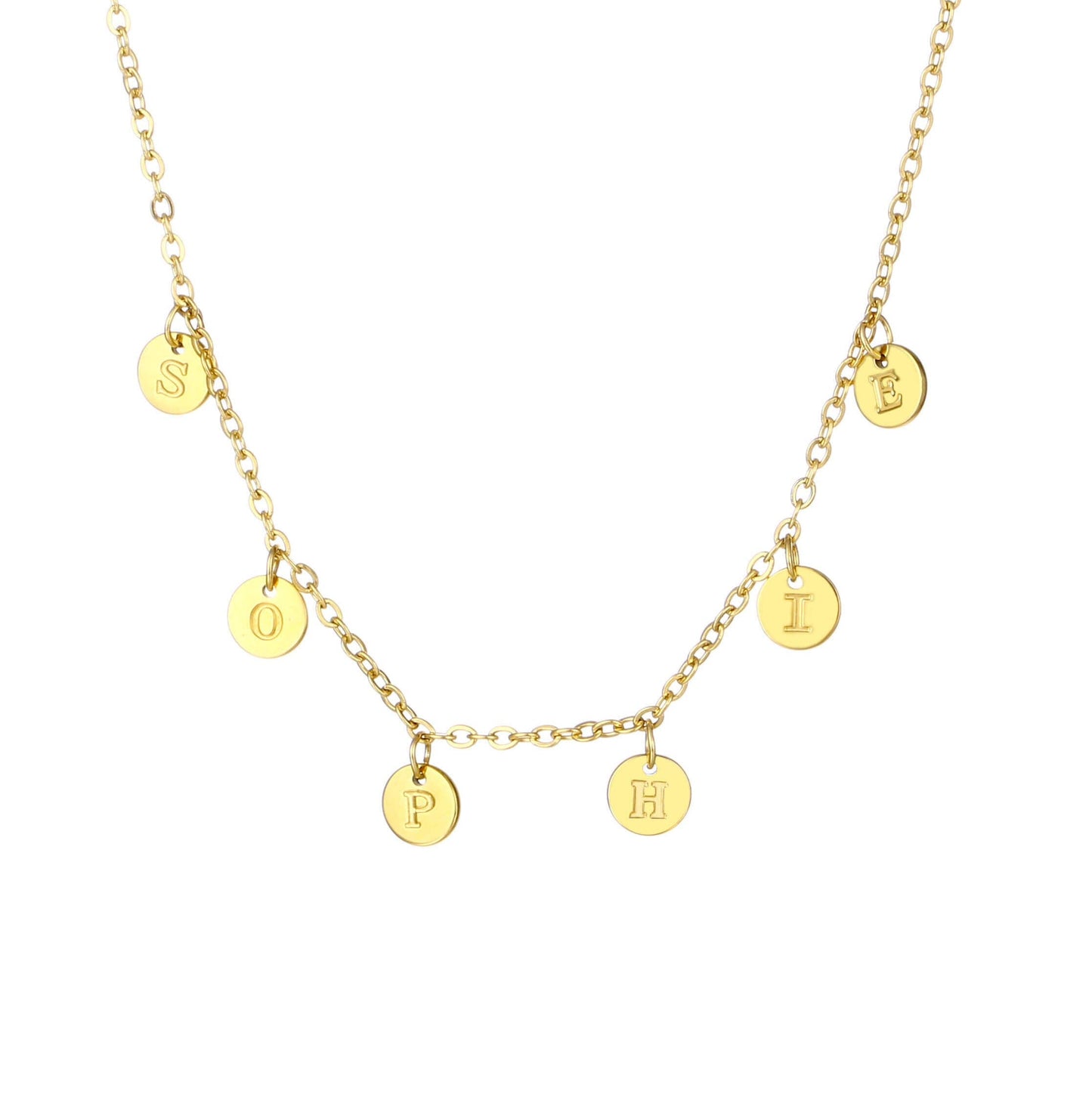 LOANYA Halskette mit Buchstaben Anhängern Necklaces Loanya