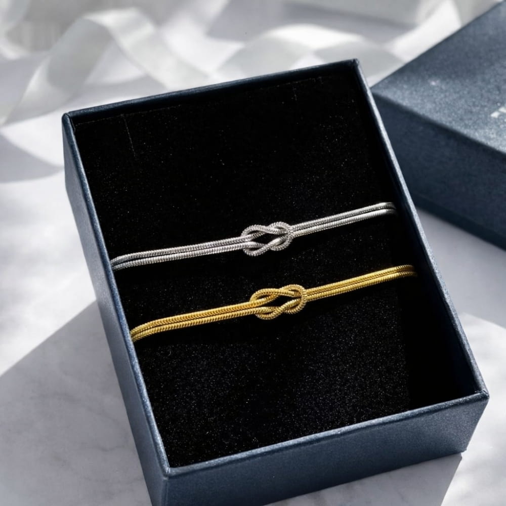 Eternity Knot Couple Bracelets (Set of 2)