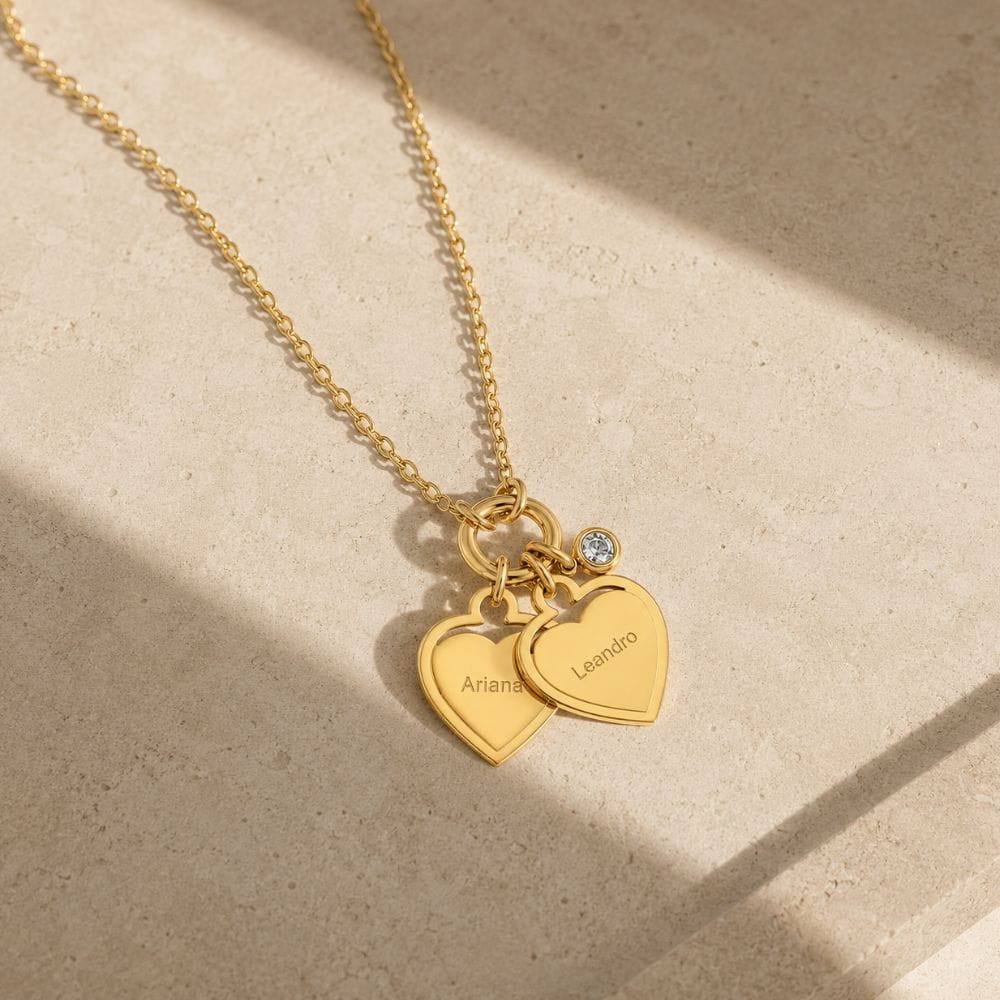 Personalised Heart Charm Necklace