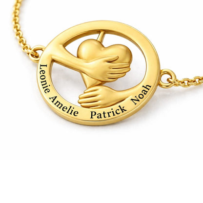 Embracing Heart Bracelet