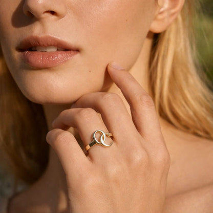Intertwined Initial Ring – Personalised Monogram