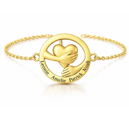 Embracing Heart Bracelet