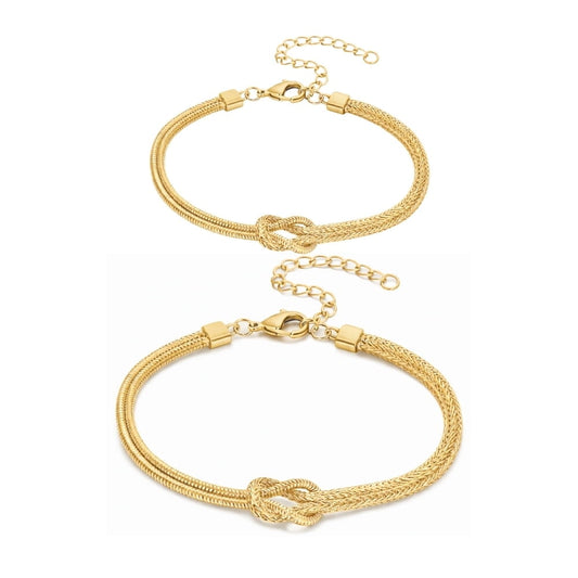 Eternity Knot Couple Bracelets (Set of 2)
