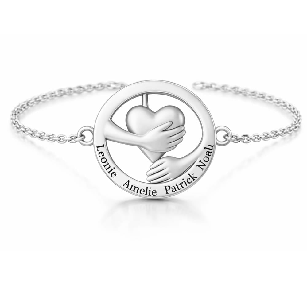 Embracing Heart Bracelet