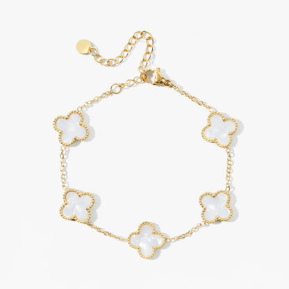 Clover Bracelet with Personalised Engraving