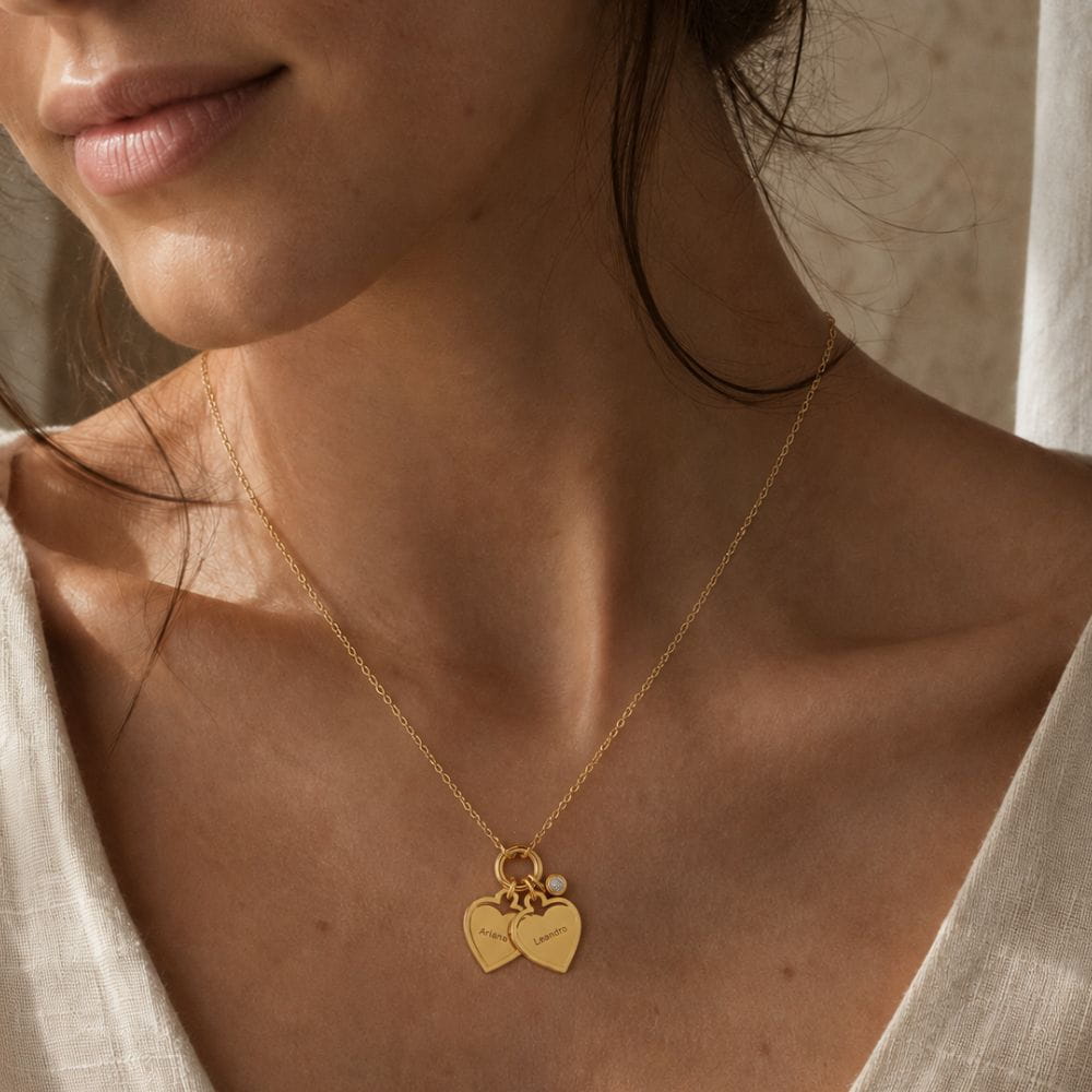 Personalised Heart Charm Necklace