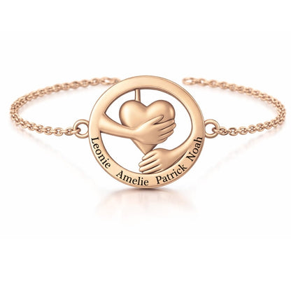 Embracing Heart Bracelet