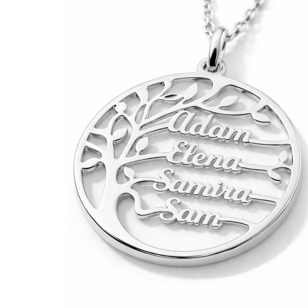 Tree Of Life Necklace With Engraved Names