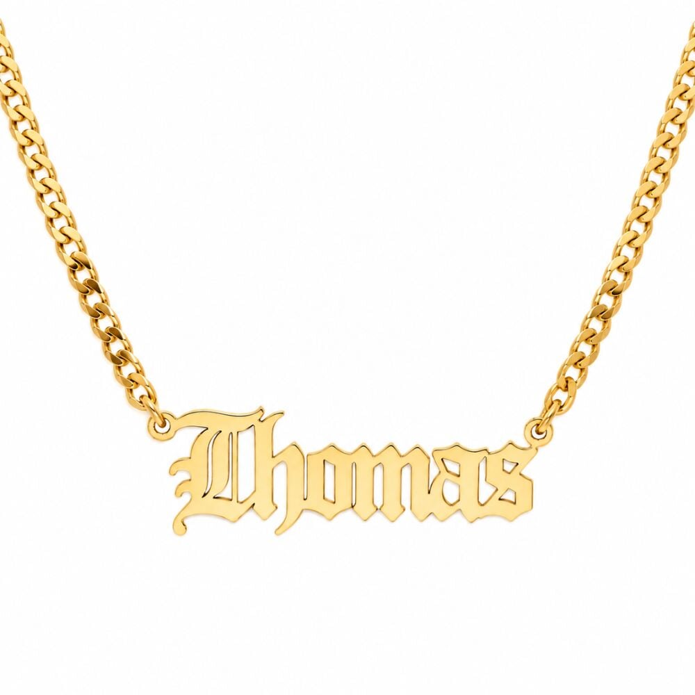 Curb Chain Name Necklace