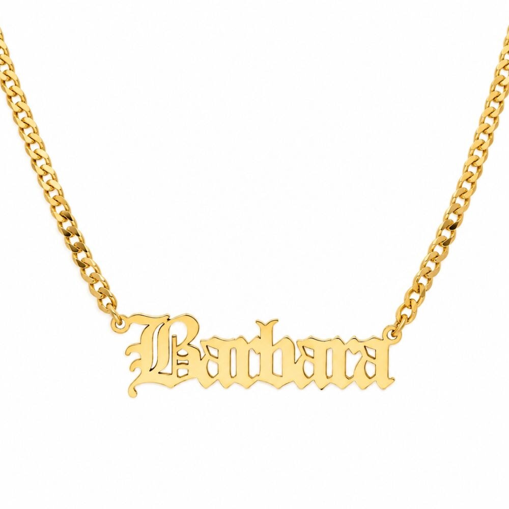 Curb Chain Name Necklace