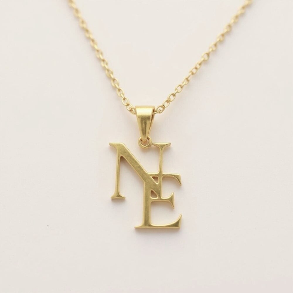 Interlocking Initials Necklace – loanya-jewelry