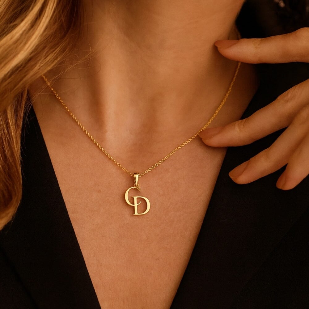 Interlocking Initials Necklace