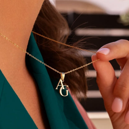 Interlocking Initials Necklace