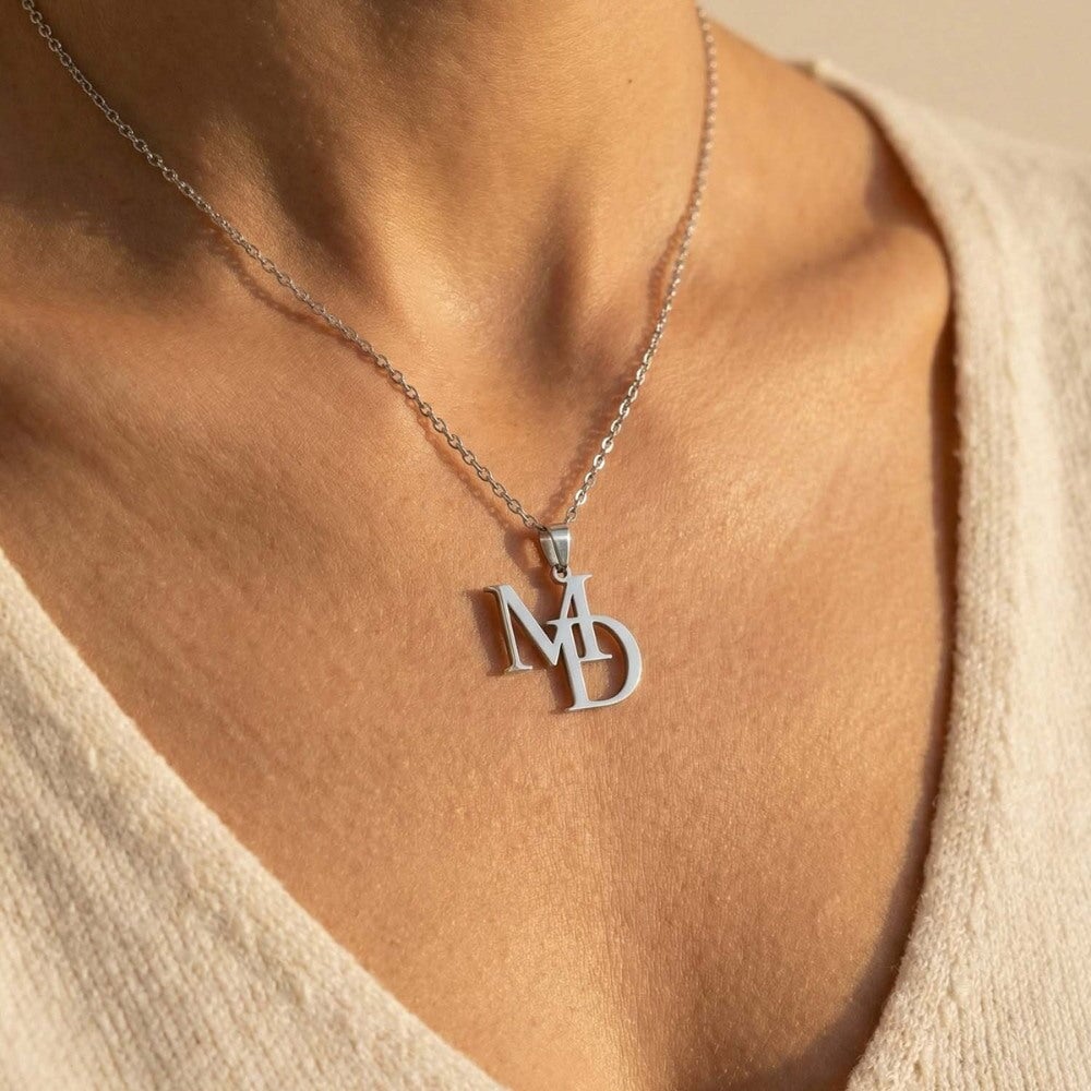 Interlocking Initials Necklace