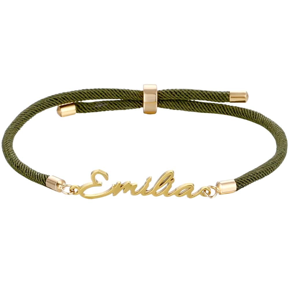 Engraved Name Cord Bracelet
Bracelets Loanya