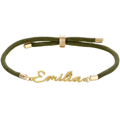 Engraved Name Cord Bracelet
Bracelets Loanya