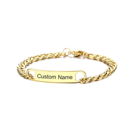 Couple Bracelet With Individual Lettering