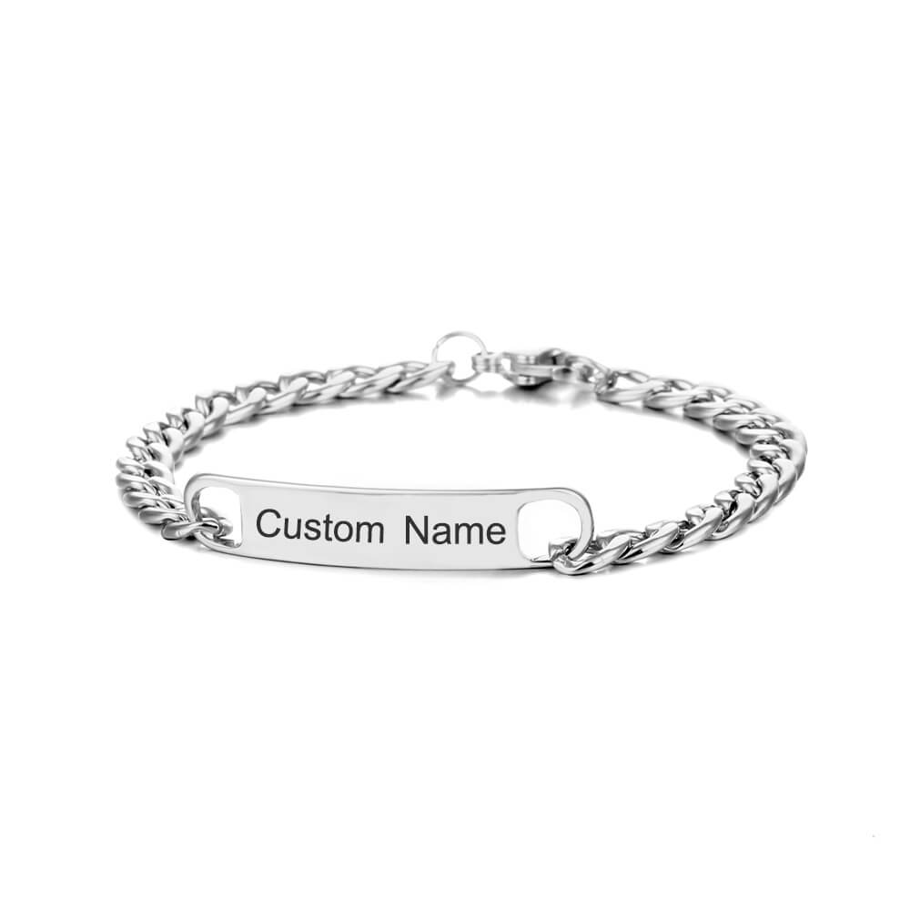 Couple Bracelet With Individual Lettering