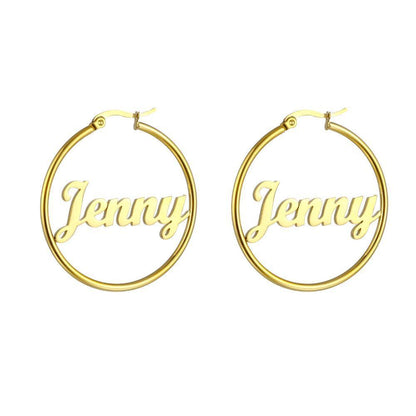 LOANYA Creolen mit persönlicher Gravur Loanya 