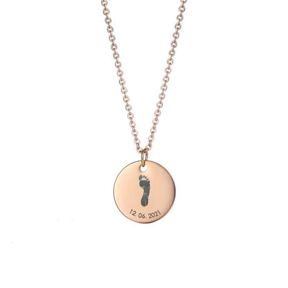LOANYA personalisierbare Halskette mit Hand- oder Fußabdruck Loanya 40 cm Roségold 